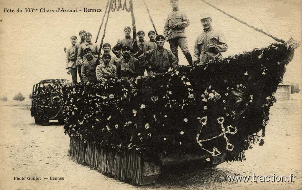 1921_09_19 0182.jpg - 19/09/1921 - RENNES (Ille et Vilaine) Fête du 505 ème " Chars d'Assaut" Photo Guillot. A Rennes
